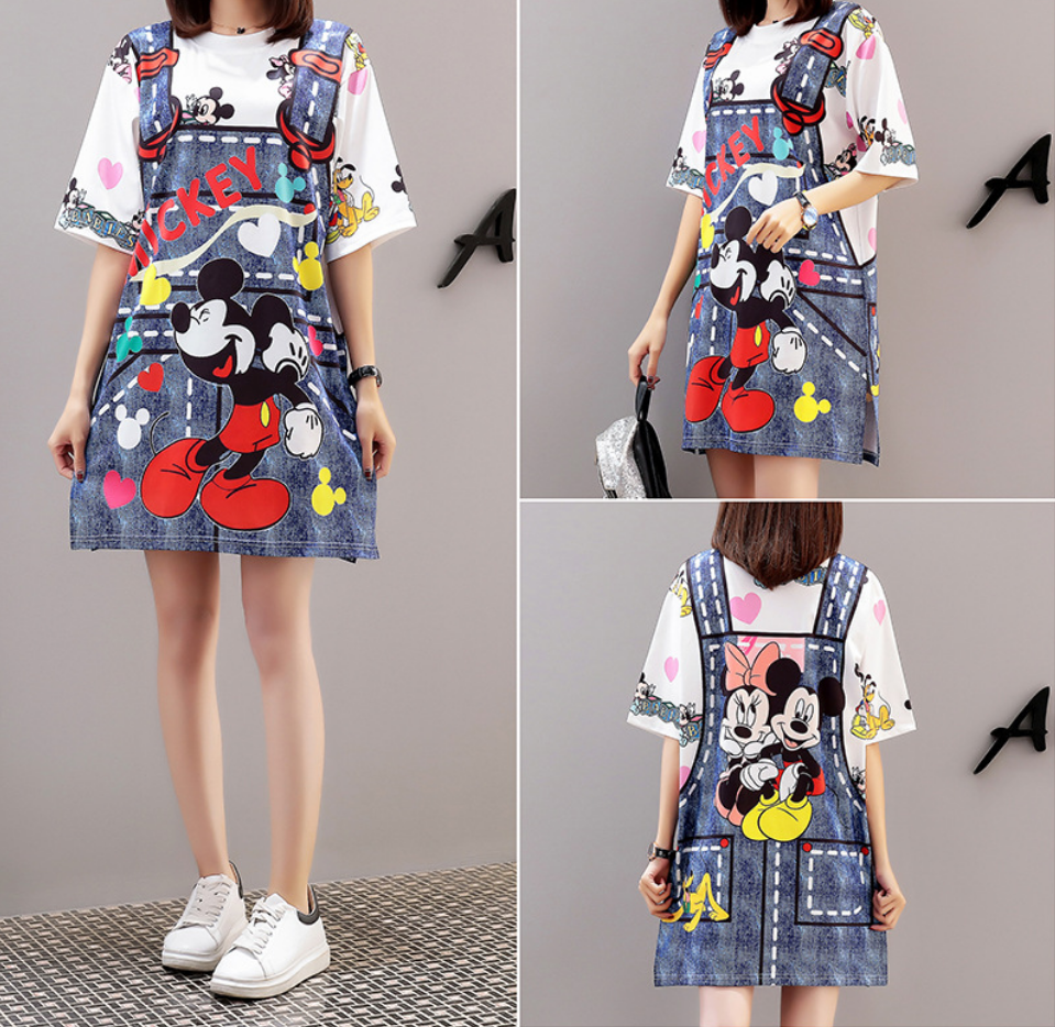 t shirt dress korean style